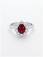 Anello Giorgio Visconti Donna RUBINO in Oro bianco Rubino 0.68 Ct AB13092AR - AB13092AR